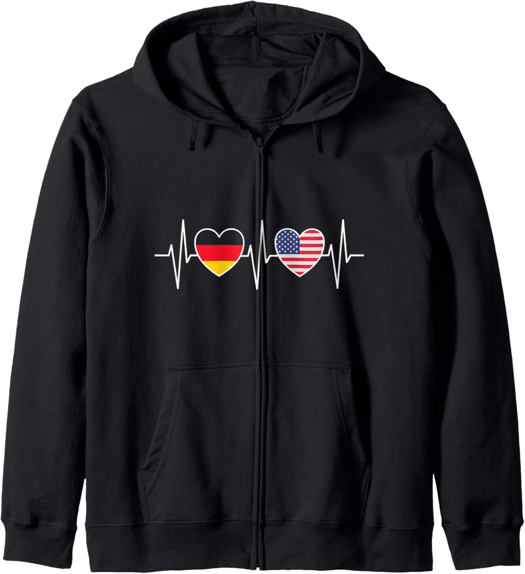 Deutschland und USA Amerikanisch Flagge Flaggen Kapuzenjacke