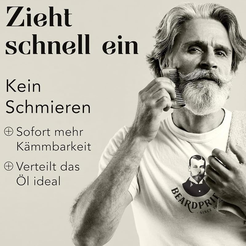 BEARDPRIDE Bartöl Herren - Herb - Das Original Bart Öl aus dem Barbershop - Unser Bartpflege Öl mach