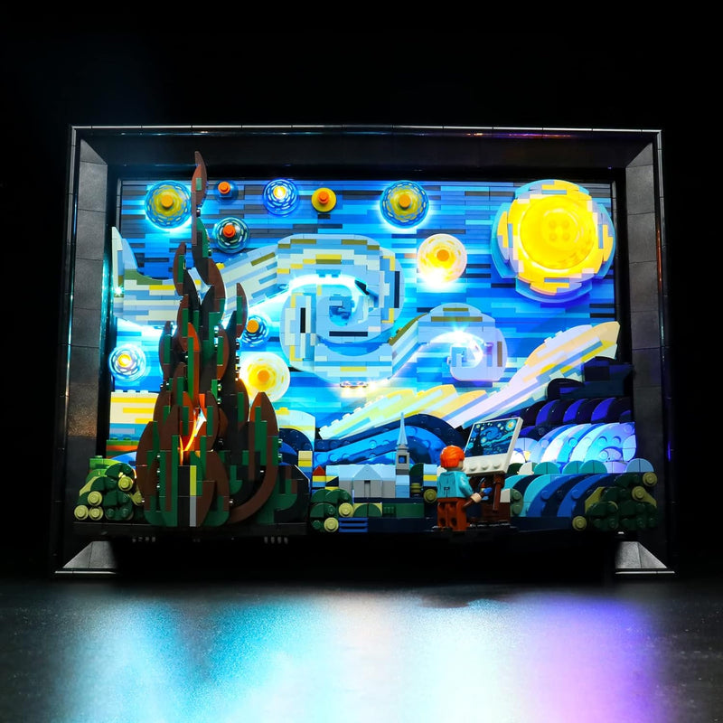 Led Licht Set für Lego The Starry Night, Led Beleuchtungs Set für Lego 21333 Lego Vincent Van Gogh T