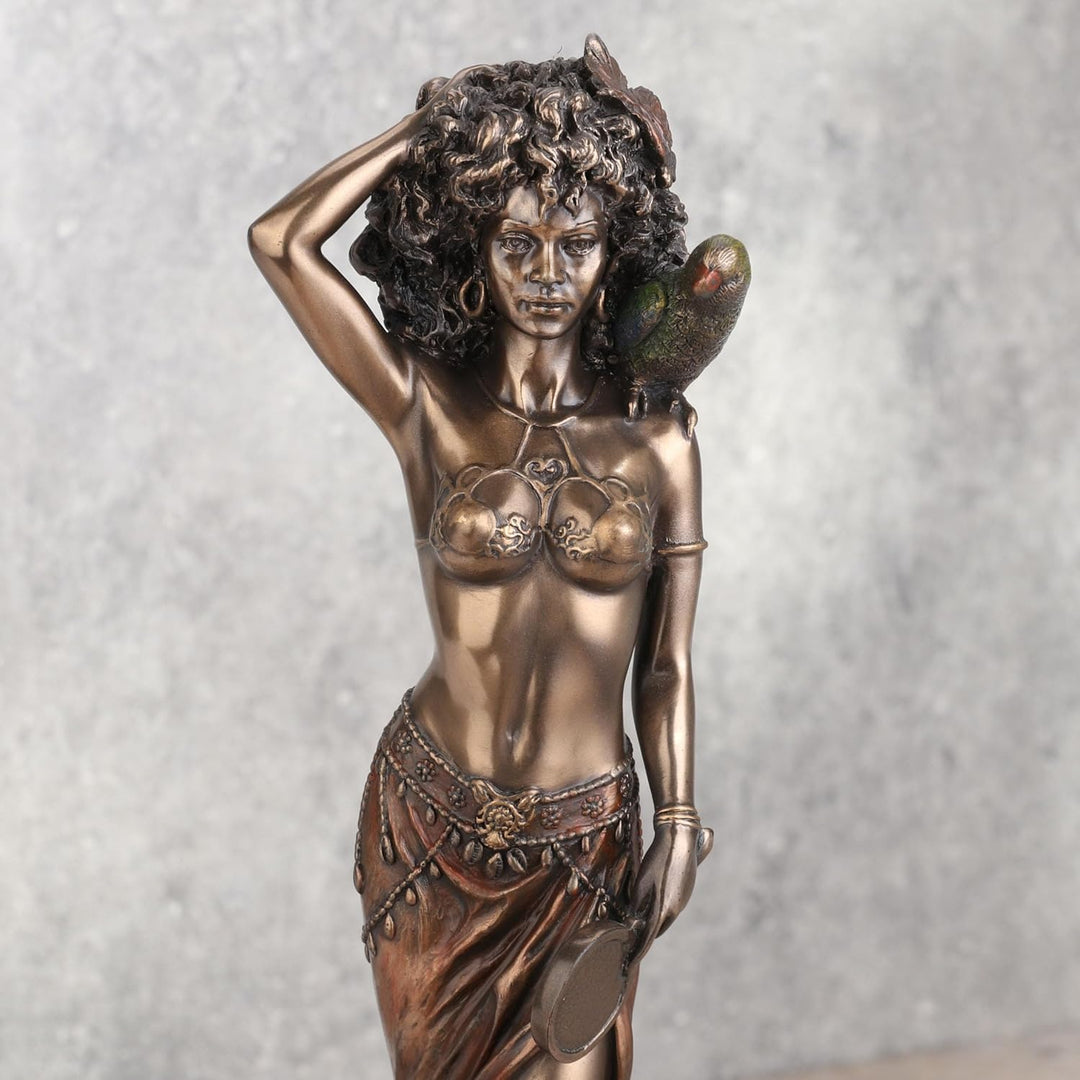 Bronzed Oshun Goddess of Love, Marriage, and Maternity Statue by Things2Die4