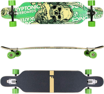 FunTomia Longboard mit 3 Flex Stufen Drop Through Cruiser Komplettboard Mach1 Speed Kugellager T-Too