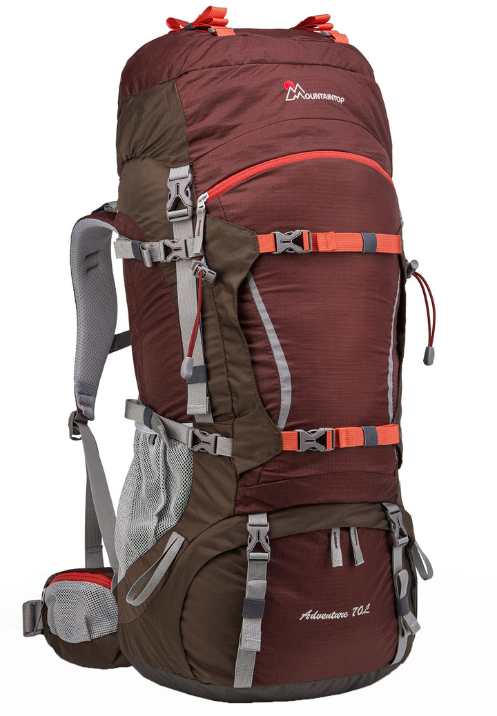 MOUNTAINTOP 70L Trekkingrucksack Innenrahmen Rucksack Wanderrucksack Herren Damen Backpacking Rucksa
