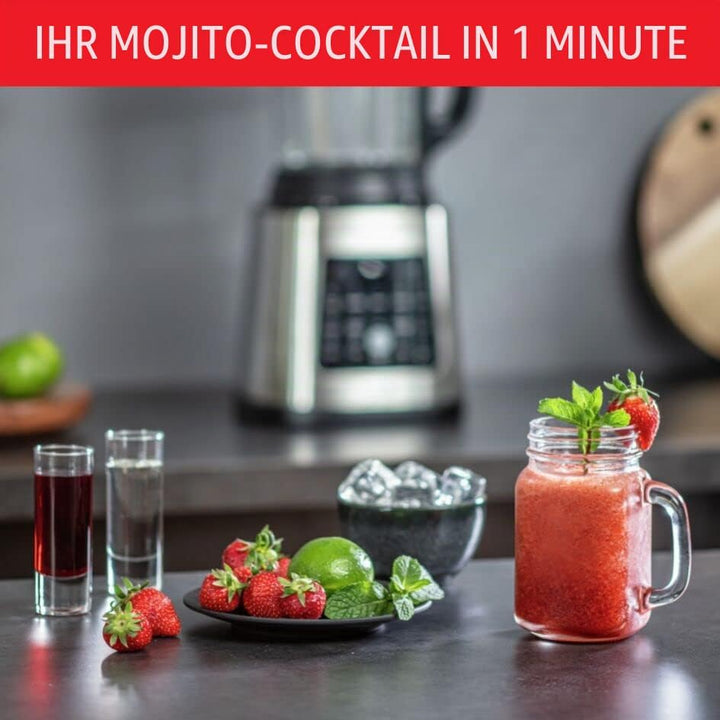 Moulinex PerfectMix Cook, Standmixer mit 10 automatischen Programmen, 1400 W, bereiten heisse und ka