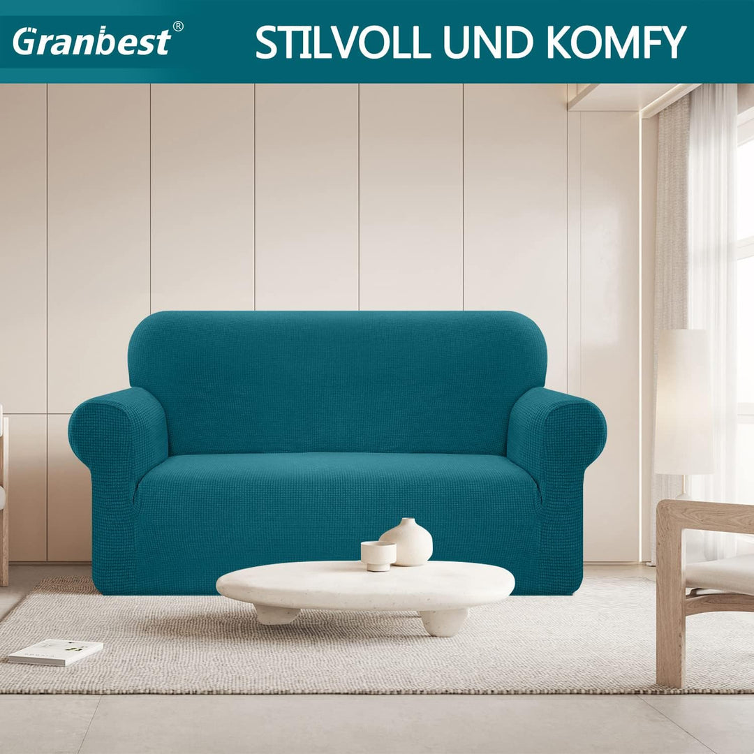 Granbest Stretch Wasserdicht Sofabezug 1 Stück Sofahusse Spandex Jacquard Elastische Couchbezug mit