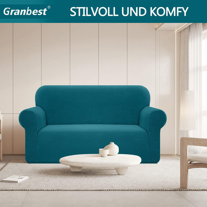 Granbest Stretch Wasserdicht Sofabezug 1 Stück Sofahusse Spandex Jacquard Elastische Couchbezug mit