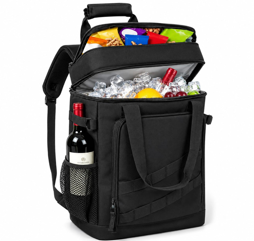Kühlrucksack 40L, Leichter Rucksack mit Flaschenöffner, für Strand, Reisen, Camping und Mittagessen