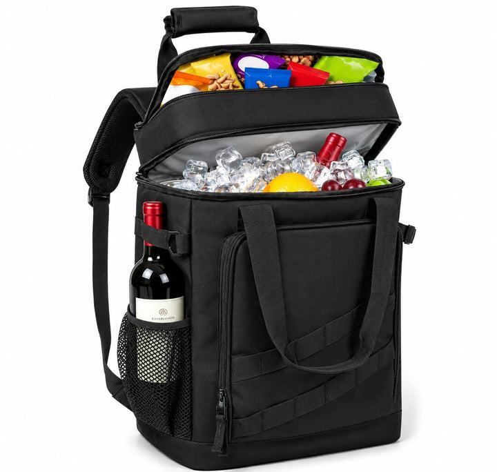Kühlrucksack 40L, Leichter Rucksack mit Flaschenöffner, für Strand, Reisen, Camping und Mittagessen