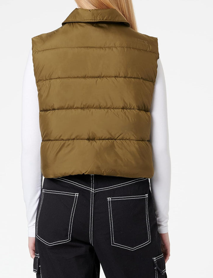 JJXX Damen Jxellinor Recycle Padded Vest Sn Weste S Dark Olive, S Dark Olive