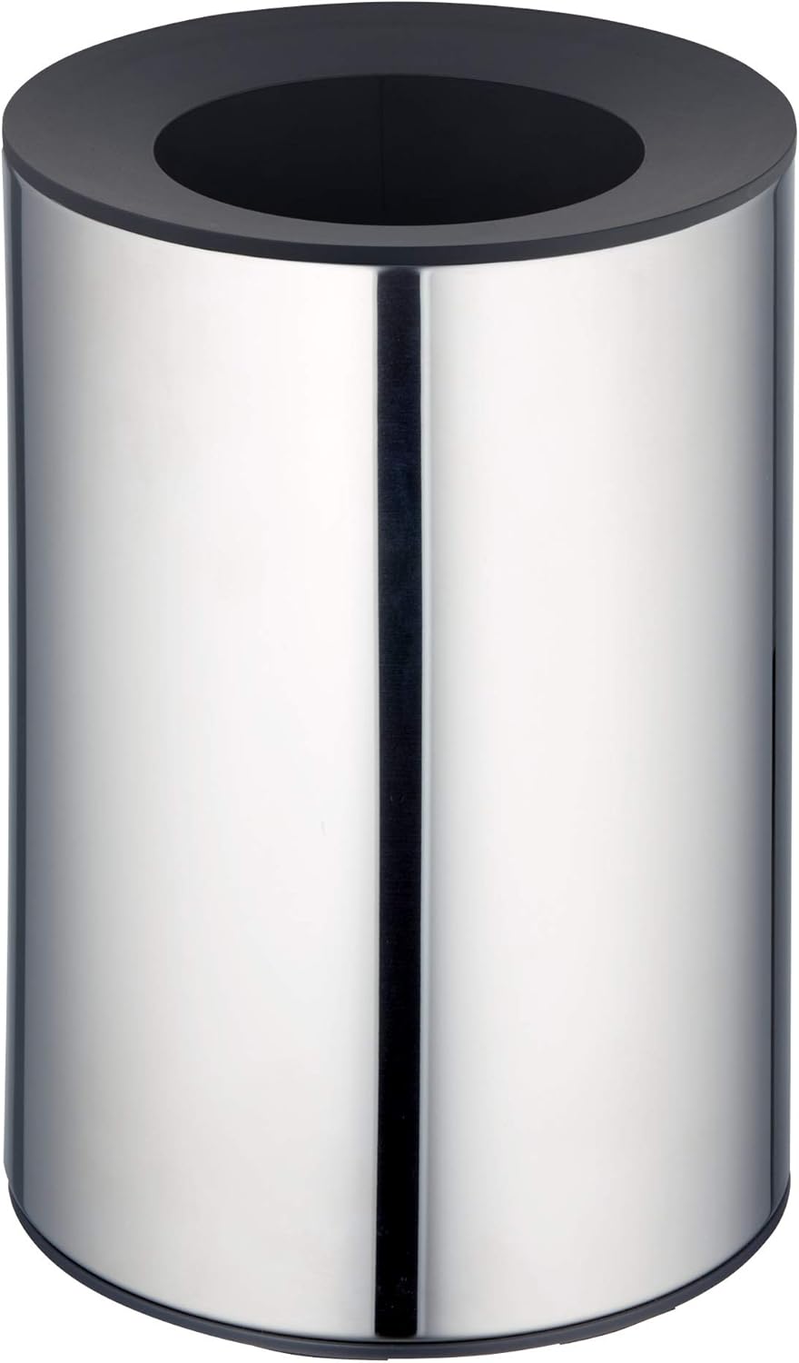 Keuco Plan Abfalleimer, 5 Liter, Ø21 cm, H: 28,8 cm, Standmodell, Metall verchromt, mit innenbehälte