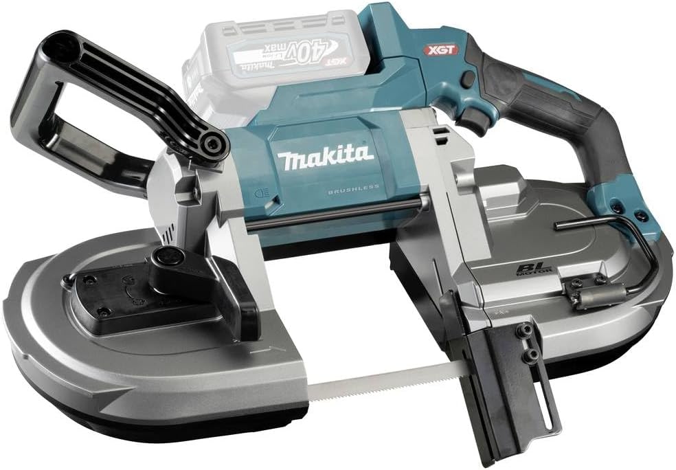 Makita PB002GZ Akku-Bandsäge 40V max. (ohne Akku, ohne Ladegerät), Petrol