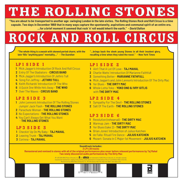 The Rolling Stones Rock and Roll Circus (3lp) [Vinyl LP], Vinyl
