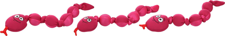 Flamingo Hundespielzeug Snala Schlange Emoji – Rosa – 70 cm | Schwimmfähig, strapazierfähig & unterh
