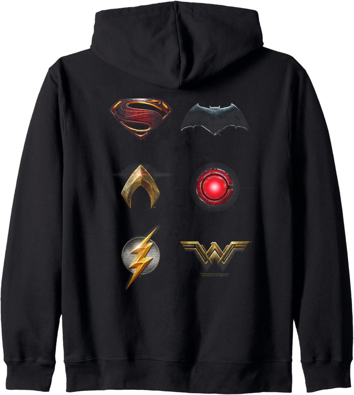 Justice League Movie Logos Kapuzenjacke