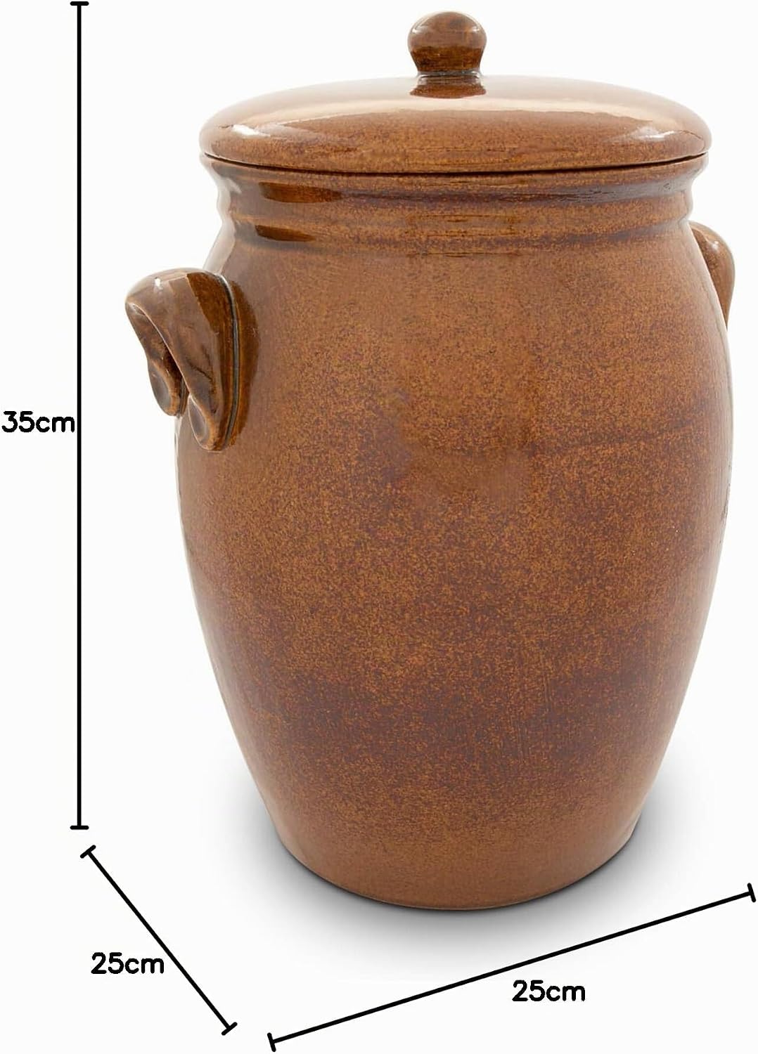 Original K&amp;K Rumtopf 7,0 Liter - Form 2 / Mehrzwecktopf/Keramiktopf