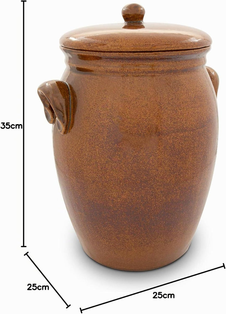 Original K&amp;K Rumtopf 7,0 Liter - Form 2 / Mehrzwecktopf/Keramiktopf