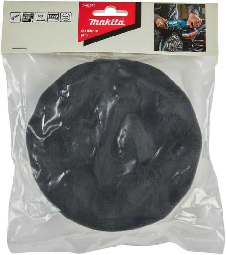 Makita D-62670 Klett-Schwamm Schwarz 150mm