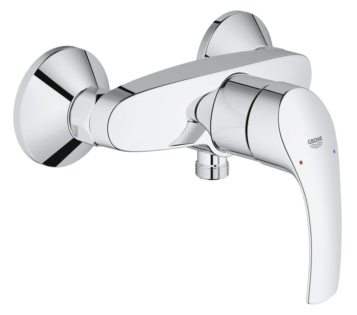 GROHE Eurosmart - Einhand-Brausebatterie (wassersparend, langlebige Oberfläche, Wandmontage), chrom,