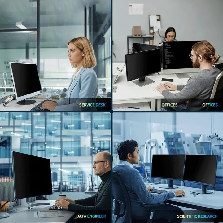 Einfach Abnehmbarer Computer-Sichtschutzfilter, kompatibler iMac-Monitor, rahmenloser Monitor, Seite