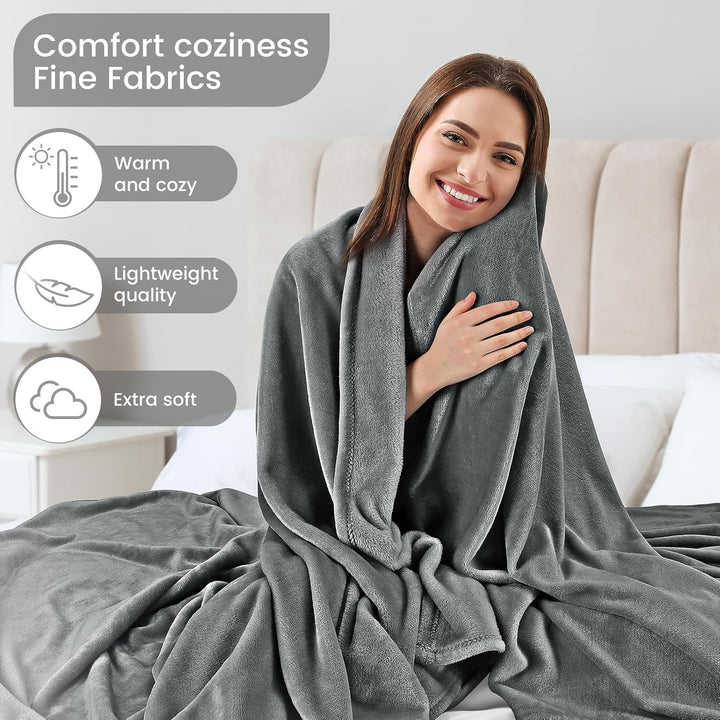 berssen 150x200cm Kuscheldecke, Weiche Antistatik Fleecedecke, Dicke Sofadecke, Erweitert Kuscheldec