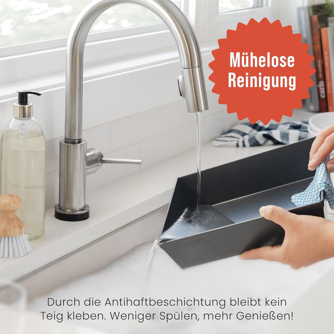 Chef Pomodoro Pizzablech – Pizza Backblech – Pizza Blech – Pizza Pan – Pizzaform rechteckig –Detroit
