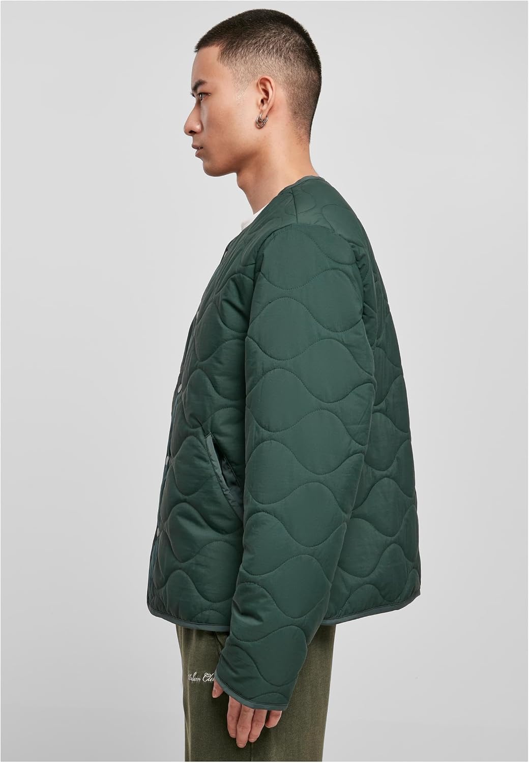 Urban Classics Herren Liner Jacket S bottlegreen, S bottlegreen