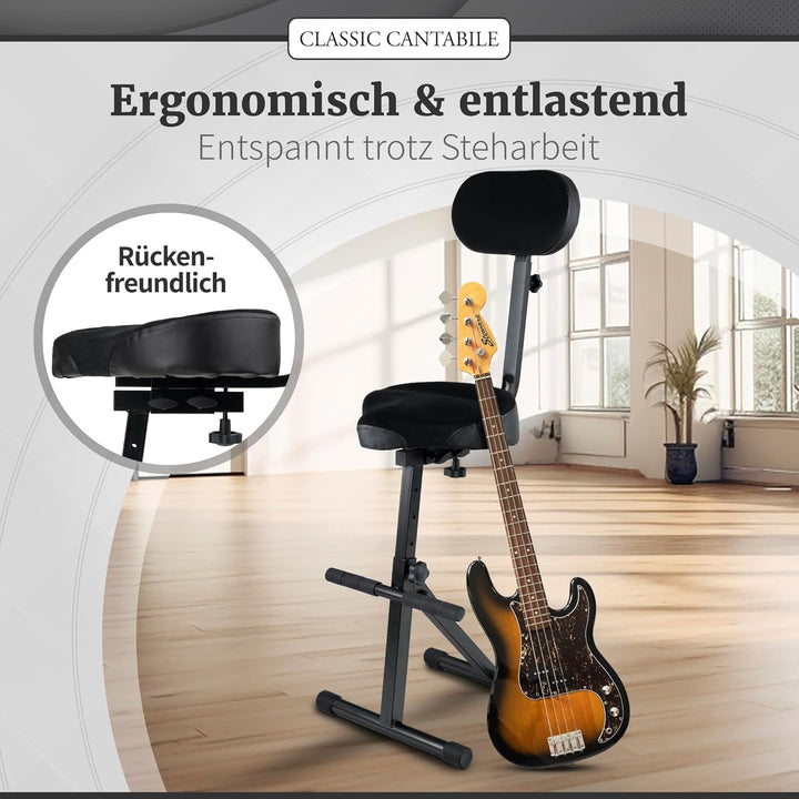 Classic Cantabile ST-200 PRO 2X Set Stehhilfe Stehstuhl Stehsitz Bügelstuhl (massives Stahlgestell,