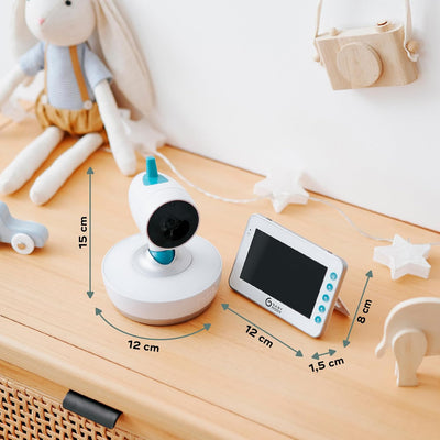 Babymoov Babyphone YOO-Moov - 360 Grad Kamera mit Fernsteuerung, 4,3", Babyphone YOO-Moov