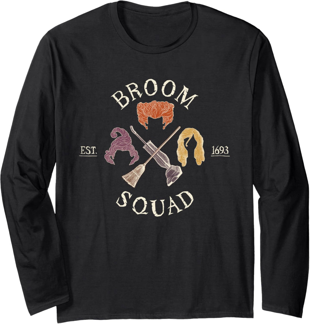 Hocus Pocus Sanderson Sisters Broom Squad Langarmshirt