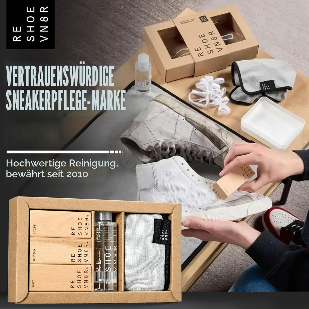 Reshoevn8r Premium Shoe and Sneaker Cleaning Kits, for for Suede, Mesh, Leather, Nubuck and Most Mat