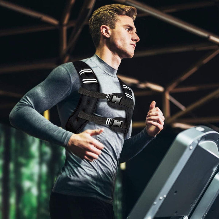 GOPLUS Gewichtsweste Trainingsweste, Laufweste mit Eisensandfüllung, Plattenträger Weste Einsatzwest