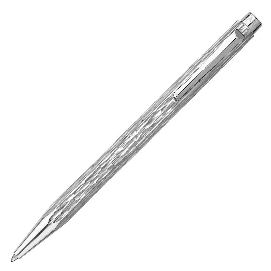 Caran d`Ache Ecridor Venetian Set, Kugelschreiber mit Lederetui, aus Messing mit Palladium- Finish,
