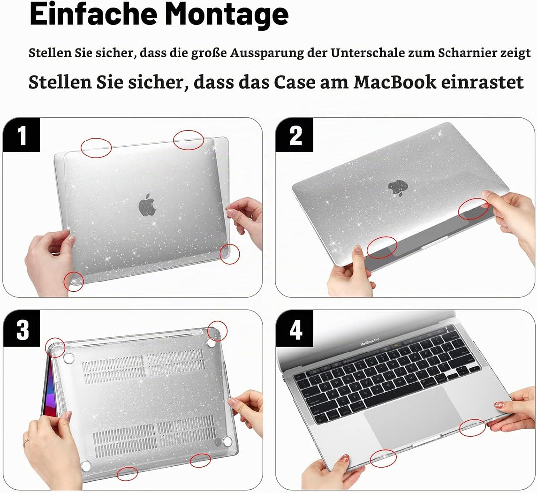 Fintie Hülle Kompatibel mit MacBook Pro 13 Zoll M2/M1 (2022-2016) A2338/A2289/A2251/A2159/A1989/A170