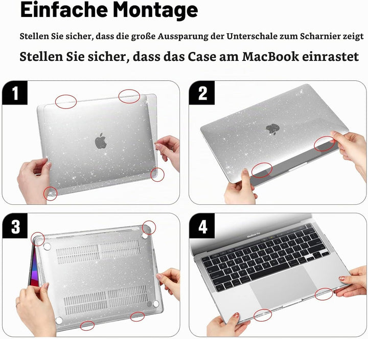 Fintie Hülle Kompatibel mit MacBook Pro 13 Zoll M2/M1 (2022-2016) A2338/A2289/A2251/A2159/A1989/A170