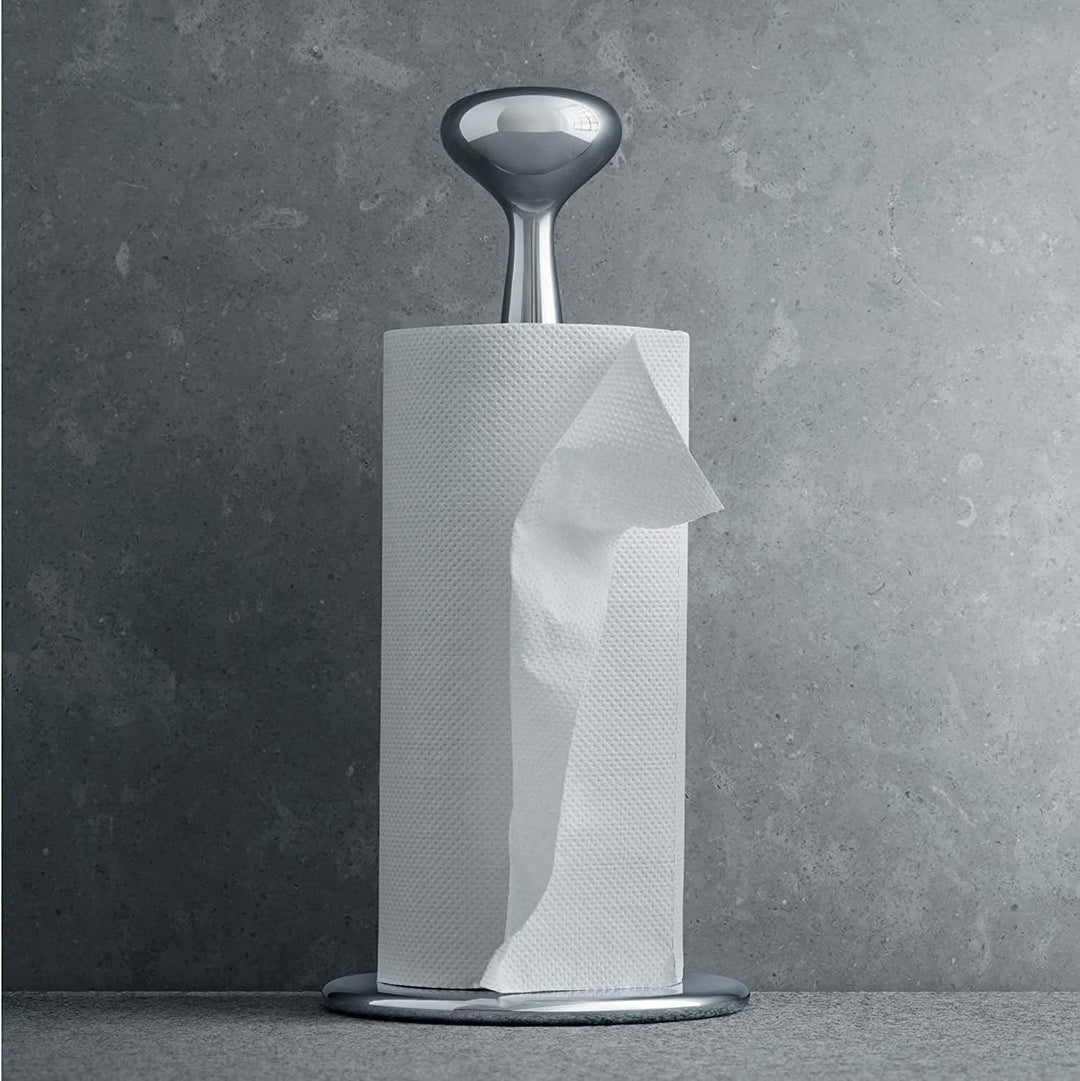 Georg Jensen Küchenrollenhalter Alfredo, 15cm, Poliertem Edelstahl Silber, Silber