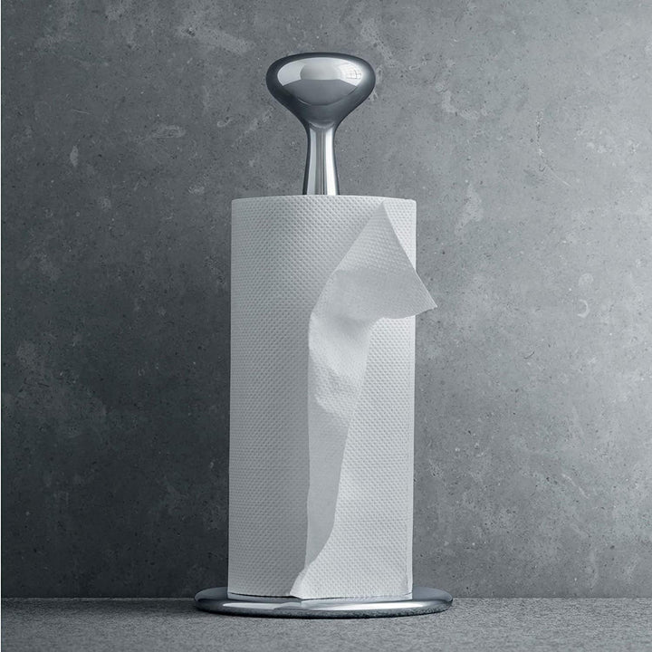 Georg Jensen Küchenrollenhalter Alfredo, 15cm, Poliertem Edelstahl Silber, Silber