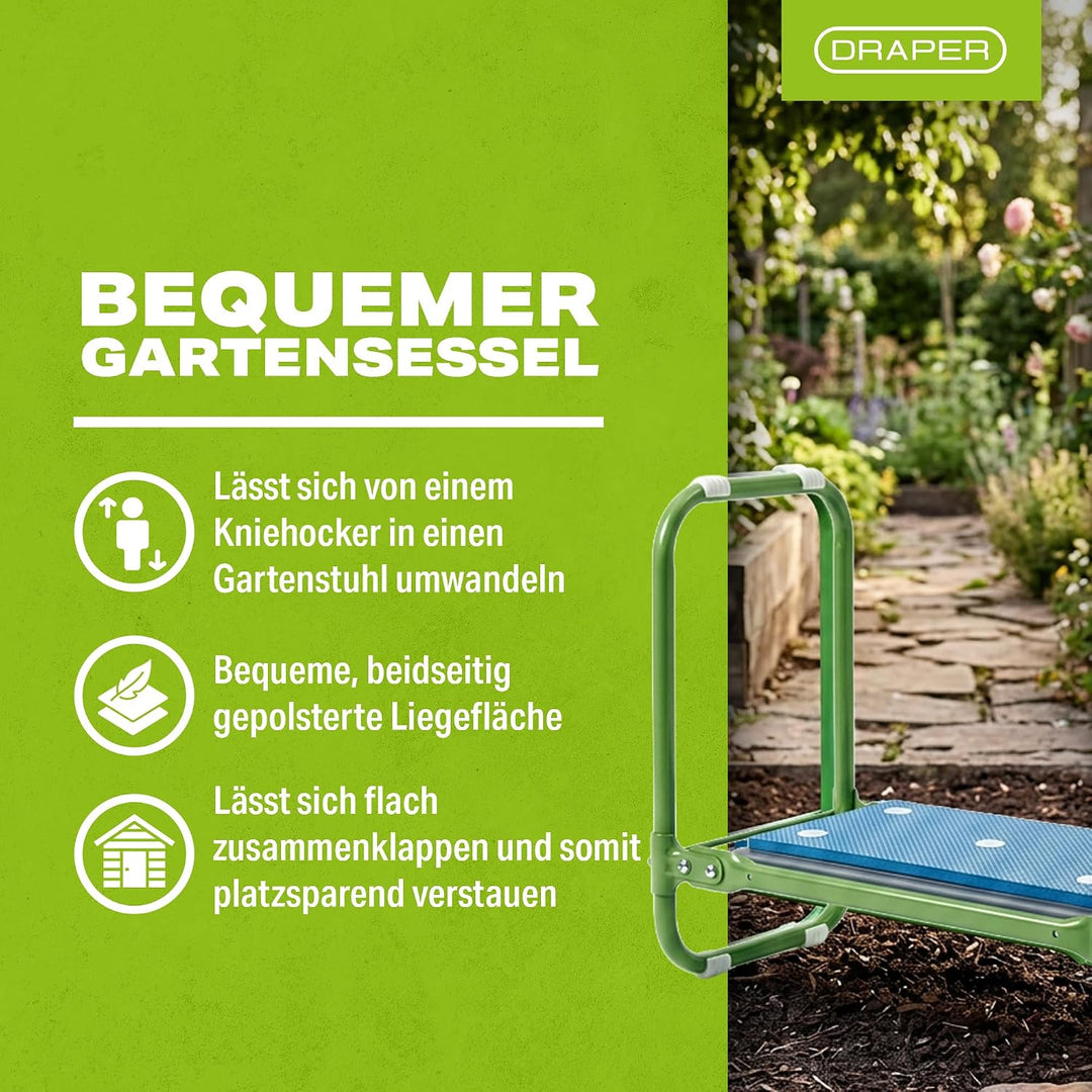 Draper 64970 Klappsitz und Kniebank