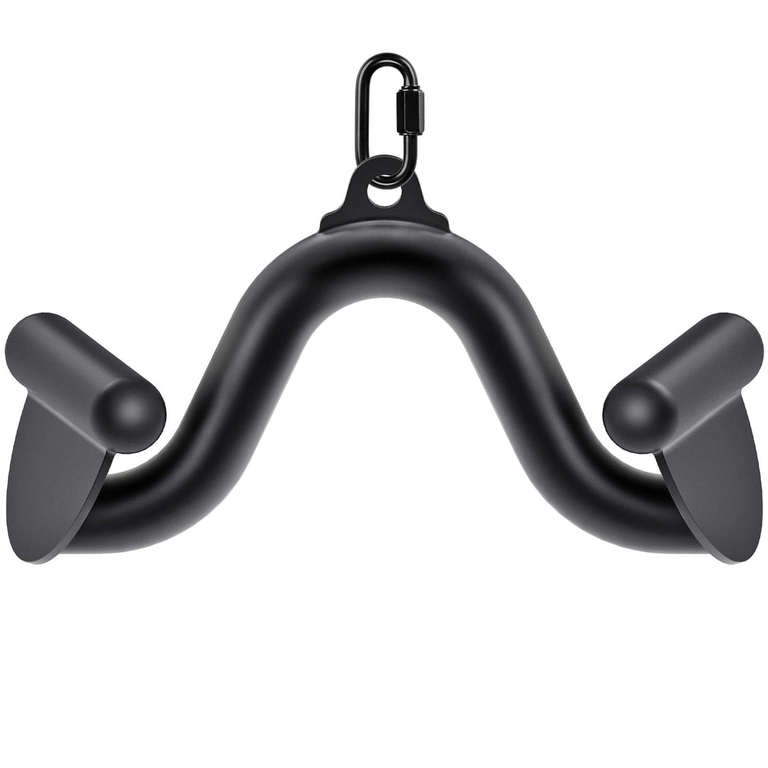 SELEWARE Rudergriff Pull Up Bar - Schwarz Latzug Griff V-Stange Latzugstangen, Klimmzugstange für Zu