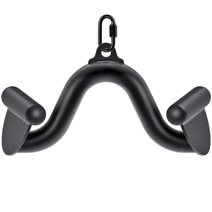 SELEWARE Rudergriff Pull Up Bar - Schwarz Latzug Griff V-Stange Latzugstangen, Klimmzugstange für Zu