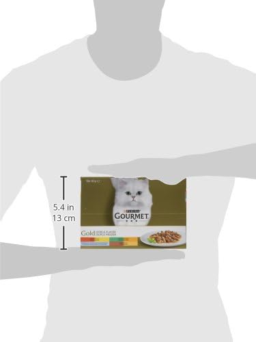 Purina Gourmet Gold Double Vergnügen, Nassfutter für Katzen, Sortiert, 8 Packungen à 12 Dosen à 85 g