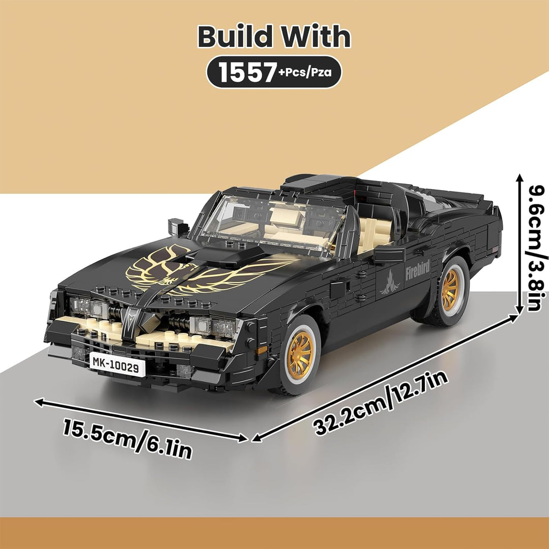 Mould King Auto Bauset, Sportwagen Bauset 1557 Teile, Modellauto für Erwachsene & Kinder ab 14, Spee