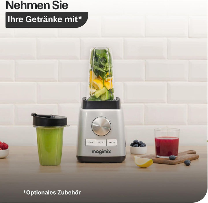 Magimix 11629EA Blender, Kunststoff Rot, Rot