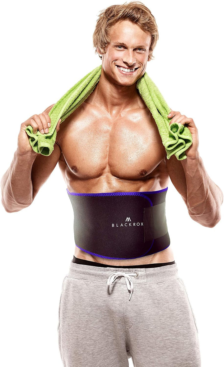 BLACKROX Trimm Your Waist Fitnessgürtel Vergleichssieger Damen &amp; Herren,Schwitzgürtel zur Fettverbre