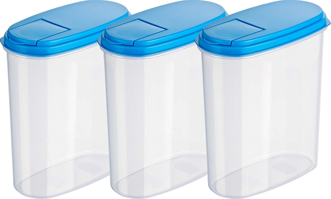 Kigima Schüttdosen Streudosen Vorratsdosen 2L (3 STK) Blau