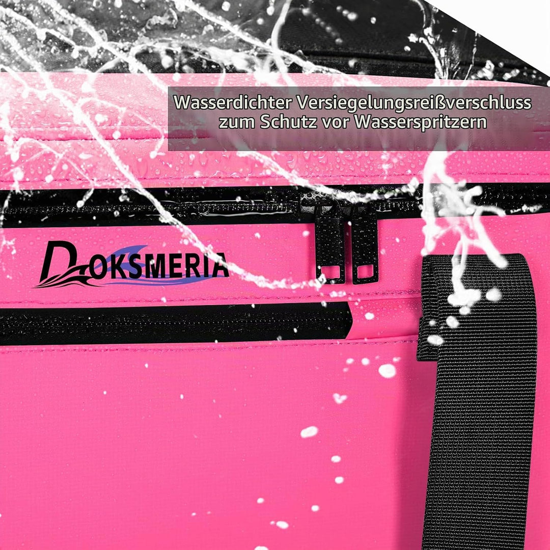 Paddle Board Cooler Wasserdicht, Super Capacity SUP Paddleboard Deck Cooler mit Schultergurt &amp; 6 ela