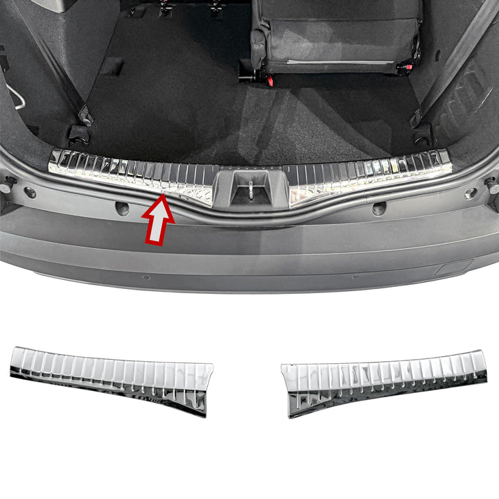 RECAMBO Ladekantenschutz Edelstahl kompatibel für Dacia Jogger | BJ ab 2021 - Hochglanz poliert, Chr