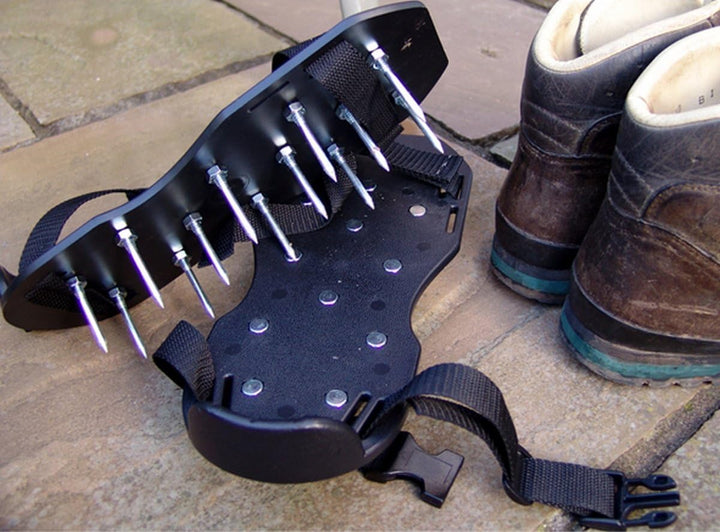 Greenkey Grasrechen für Rasen, belüftend Sandalen