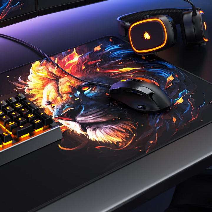 TITANWOLF - XXL Speed Gaming Mauspad 900 x 400mm - XXL Mousepad - Tischunterlage Large Size - verbes