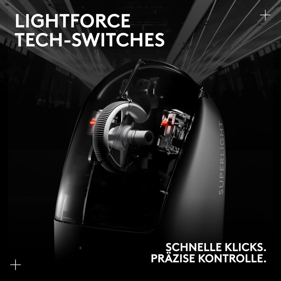 Logitech G PRO X SUPERLIGHT 2 kabellose Gaming-Maus, 60 g Pro-Grade-Maus mit 5 programmierbaren Tast