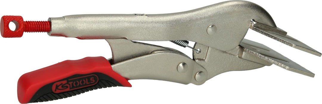 KS Tools 115.2076 Breitmaul-Flachbacken-Gripzange mit Easy-Release, 205mm