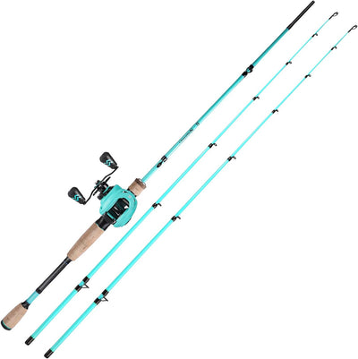 Sougayilang Baitcaster Combos, Leichte Baticasting Combo, 2 Abschnitte M/MH Baitcasting Rod Combo, 5